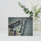 Weihnachtsbaumkutter Feiertagspostkarte (Stehend Vorderseite)