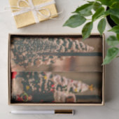 Weihnachtsbaumladen Red Truck Familie Seidenpapier (Geschenk)