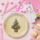 Weihnachtsbaumland Traditionell einfach Pappteller (Party)