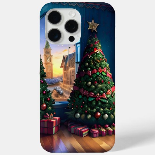 Weihnachtsbaumlandschaft Case-Mate iPhone Hülle (Rückseite)