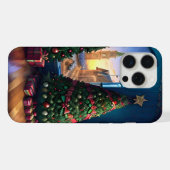 Weihnachtsbaumlandschaft iPhone Hülle (Rückseite (Horizontal))