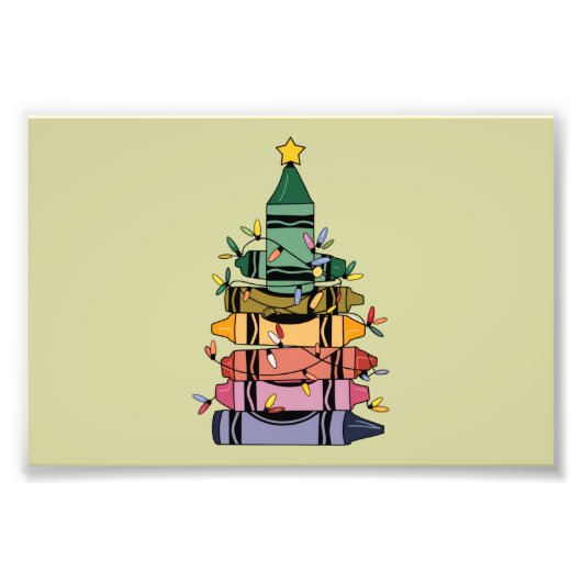 Weihnachtsbaumlehrer Lebensgeschenke Fotodruck (Vorne)