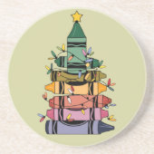 Weihnachtsbaumlehrer Lebensgeschenke Getränkeuntersetzer (Vorne)