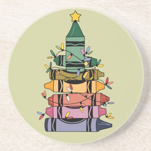 Weihnachtsbaumlehrer Lebensgeschenke Getränkeuntersetzer (Vorne)