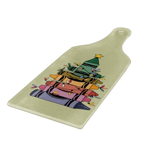 Weihnachtsbaumlehrer Lebensgeschenke Schneidebrett (Ecke)