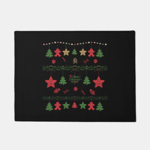 Weihnachtsbaumleuchte Sweater Design Ugi Weihnacht Fußmatte