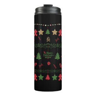Weihnachtsbaumleuchte Sweater Design Ugi Weihnacht Thermosbecher