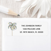 Weihnachtsbaumleuchten auf der Rücksendeadresse Pa (Insitu)