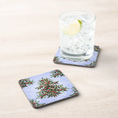 Weihnachtsbaumleuchten | Christmas Cork Untersetze Getränkeuntersetzer (Rechte Seite)