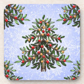 Weihnachtsbaumleuchten | Christmas Cork Untersetze Getränkeuntersetzer (Vorderseite)