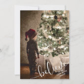 Weihnachtsbaumleuchten Feiertagskarte (Vorderseite)