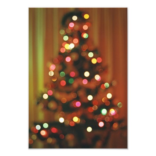 Weihnachtsbaumleuchten Fotodruck (Vorne)