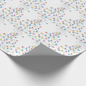Weihnachtsbaumleuchten Geschenkpapier (Ecke)