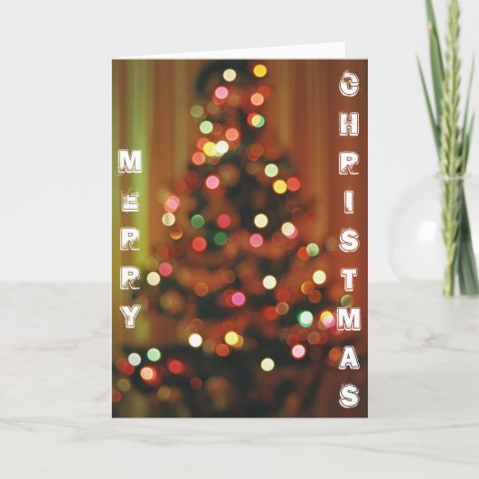 Weihnachtsbaumleuchten Karte (Vorderseite)