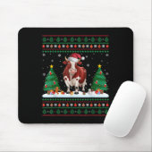Weihnachtsbaumleuchten Kuh Santa Ugly Xmas Sweater Mousepad (Mit Mouse)