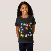 Weihnachtsbaumleuchten leuchten in festlicher Graf T-Shirt (Vorne ganz)