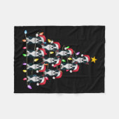 Weihnachtsbaumleuchten Männer Santa Boston Terri Fleecedecke (Vorderseite (Horizontal))