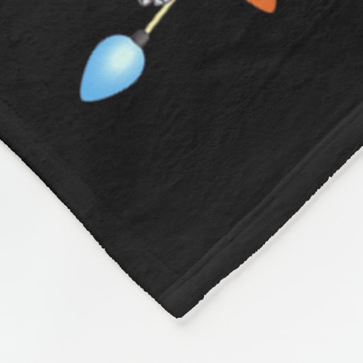 Weihnachtsbaumleuchten Männer Santa Elephant Xma Fleecedecke (Ecke)