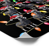 Weihnachtsbaumleuchten Männer Weihnachtsweihe Weih Poster (Ecke)