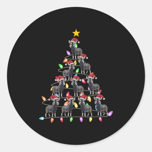 Weihnachtsbaumleuchten Männer Weihnachtsweihe Weih Runder Aufkleber (Vorderseite)