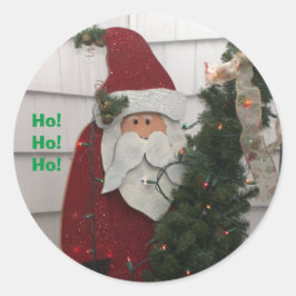 Weihnachtsbaumleuchten Runder Aufkleber