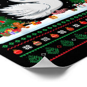 Weihnachtsbaumleuchten Schwäne Weihnachtsfeiertage Poster (Ecke)