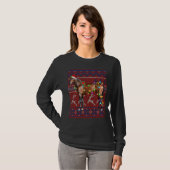Weihnachtsbaumleuchten Ugly Sweater Paj T-Shirt (Vorne ganz)