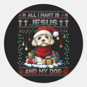 Weihnachtsbaumleuchten von Frauen in Havanna Runder Aufkleber