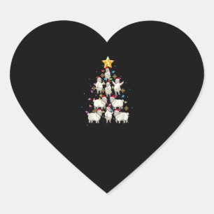 Weihnachtsbaumleuchten Weihnachtsgeschenk Herz-Aufkleber