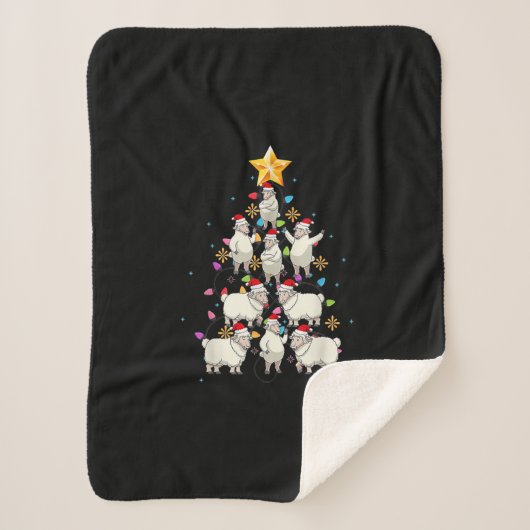 Weihnachtsbaumleuchten Weihnachtsgeschenk Sherpadecke (Vorderseite)