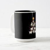 Weihnachtsbaumleuchten Weihnachtsgeschenk Zweifarbige Tasse (Vorderseite Links)