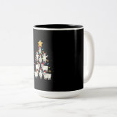 Weihnachtsbaumleuchten Weihnachtsgeschenk Zweifarbige Tasse (VorderseiteRechts)