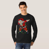 Weihnachtsbaumlichter Dabbing Weihnachten Weihnach T-Shirt (Vorne ganz)