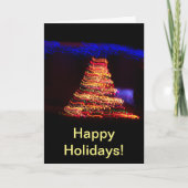 Weihnachtsbaumlichter Karte (Vorderseite)