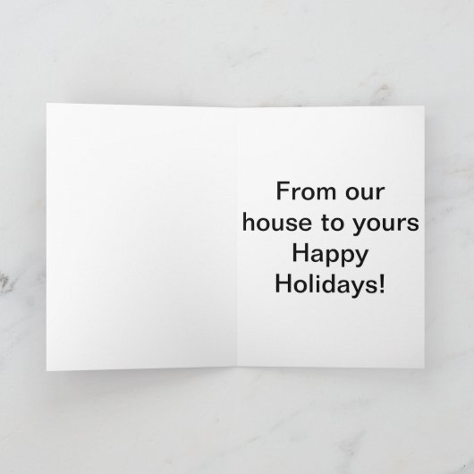 Weihnachtsbaumlichter Karte (Innenseite)