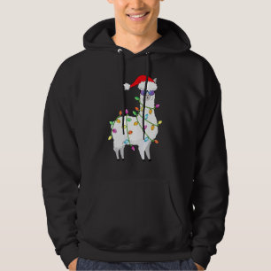 Weihnachtsbaumlichter Llama Xmas Hoodie
