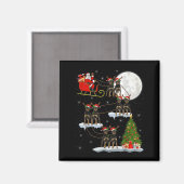 Weihnachtsbaumlichter Lustiger Weihnachtsmann reit Magnet (Vorderseite/Rückseite)