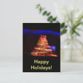 Weihnachtsbaumlichter Postkarte (Stehend Vorderseite)