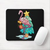 Weihnachtsbaumlichter Tropischer Flamingo Tier Wei Mousepad (Mit Mouse)