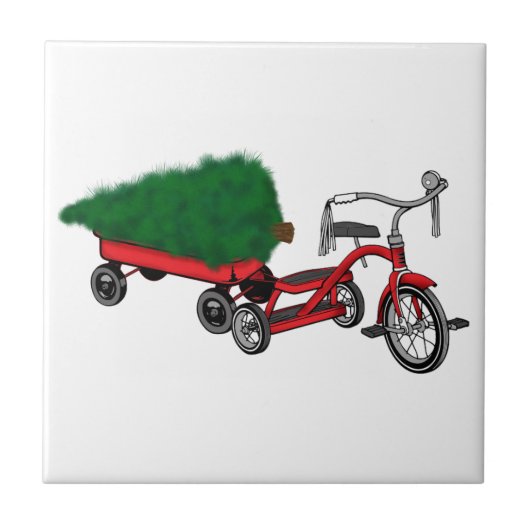 Weihnachtsbaumlieferung Fliese (Vorderseite)