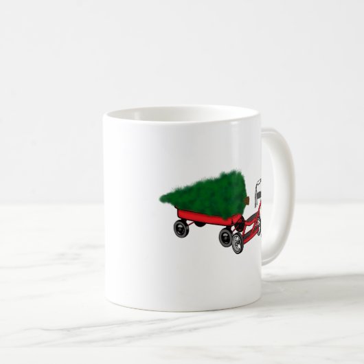 Weihnachtsbaumlieferung Kaffeetasse (VorderseiteRechts)