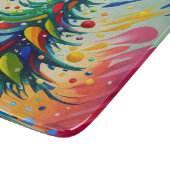 Weihnachtsbaummalerei Schneidebrett (Ecke)