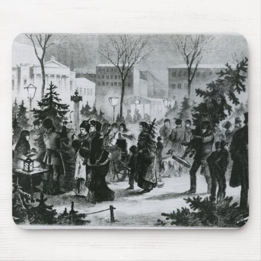 Weihnachtsbaummarkt im Augustusplatz Mousepad (Vorne)