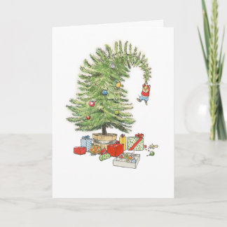 Weihnachtsbaummäuse-Karte Karte