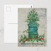 Weihnachtsbaummilch kann in der Jahreszeit zusamme Postkarte (Vorne/Hinten)