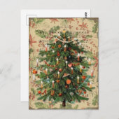 Weihnachtsbaummusik Postkarte (Vorne/Hinten)