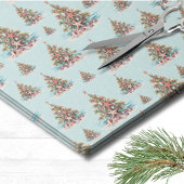 Weihnachtsbaummuster am Strand Seidenpapier