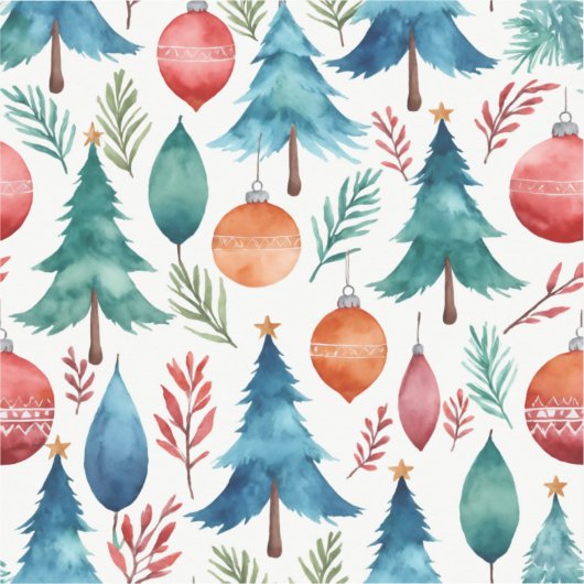 Weihnachtsbaummuster Aufkleber (Vorderseite)