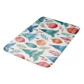 Weihnachtsbaummuster Badematte (Schrägansicht)