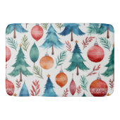 Weihnachtsbaummuster Badematte (Vorderseite)